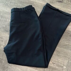 A&F black wide leg trousers